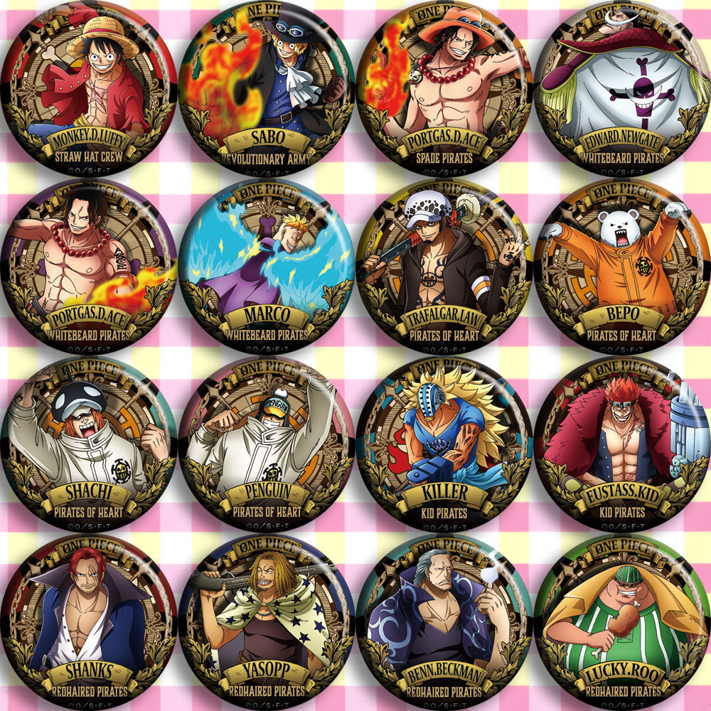 Luffy Anime Merchandise - Lencana Anime ONEPIECE Gaya C Pin