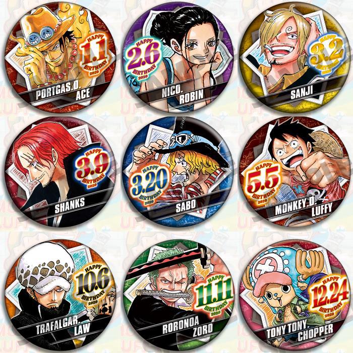 Official Merchandise Anime - Set Lencana Anime One Piece Merchandise