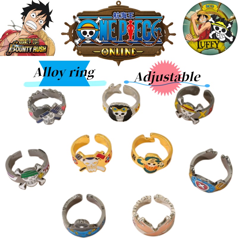 Luffy Anime Merchandise - Cincin Anime One Piece Kreatif Bertema