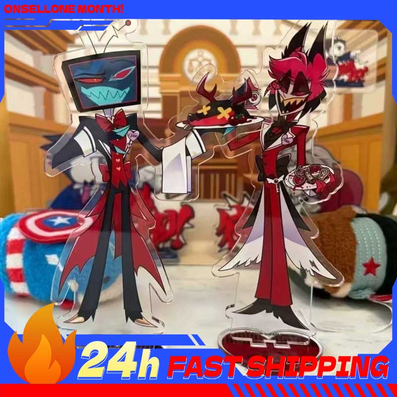 Free Anime Merchandise - 2pcs Aksesoris Anime Hazbin, Figur Alastor