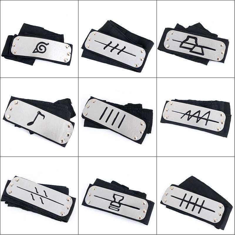 Rare Anime Merchandise - Aksesori kostum Cosplay bando Anime Kakashi