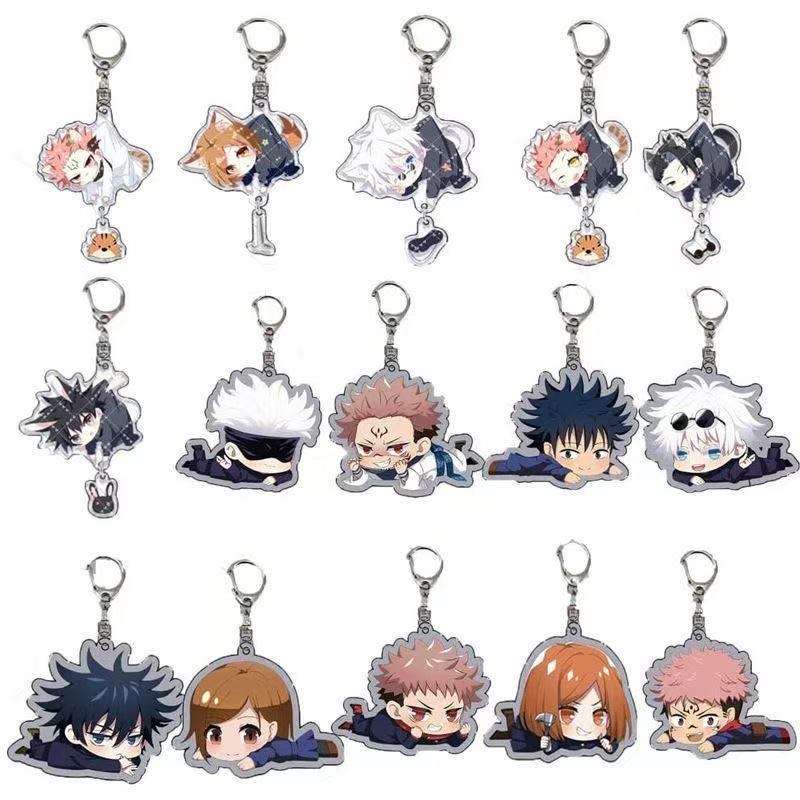 Anime Jujutsu Kaisen Merchandise - Gantungan Kunci Akrilik Jujutsu Kaisen Baru,
