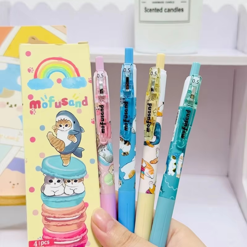 4 buah pena mofusand karakter  - Anime Merchandise Types ulasan dan harga