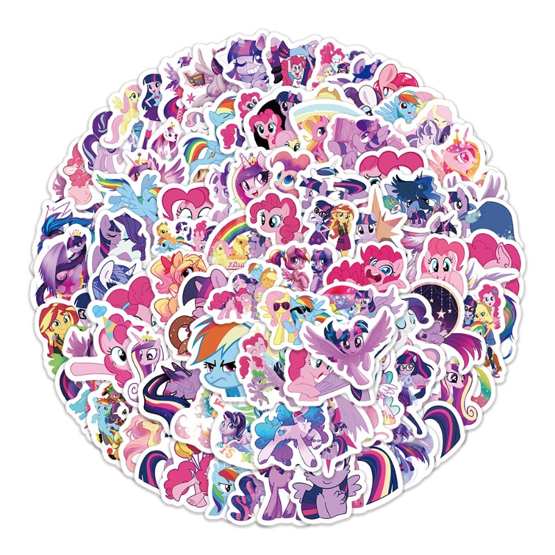 100pcs Stiker Kartun My Little - Free Anime Merchandise ulasan dan harga