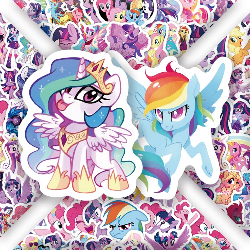 100pcs Stiker Kartun My Little - Free Anime Merchandise ulasan dan harga