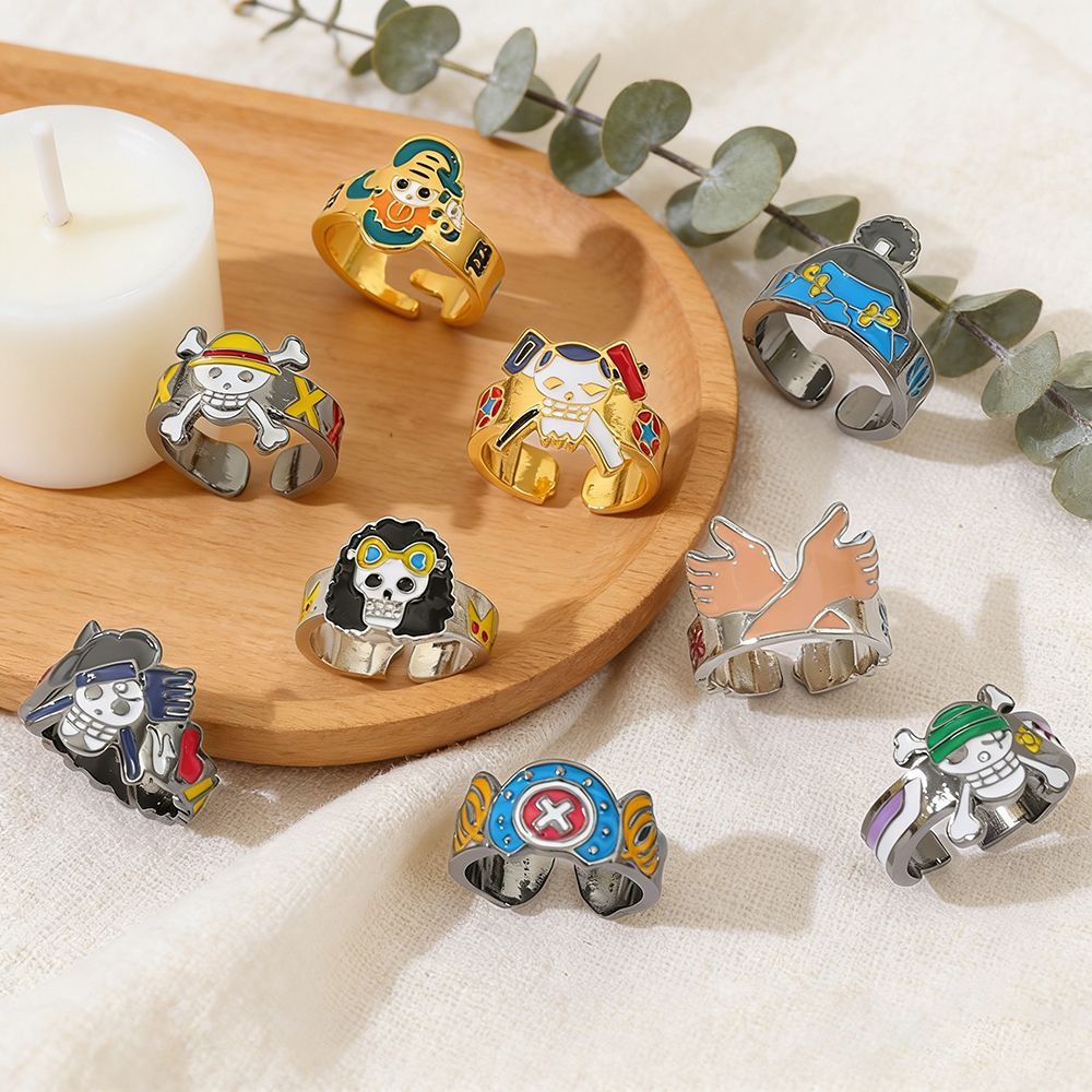Cincin Anime One Piece Kreatif - Luffy Anime Merchandise ulasan dan harga