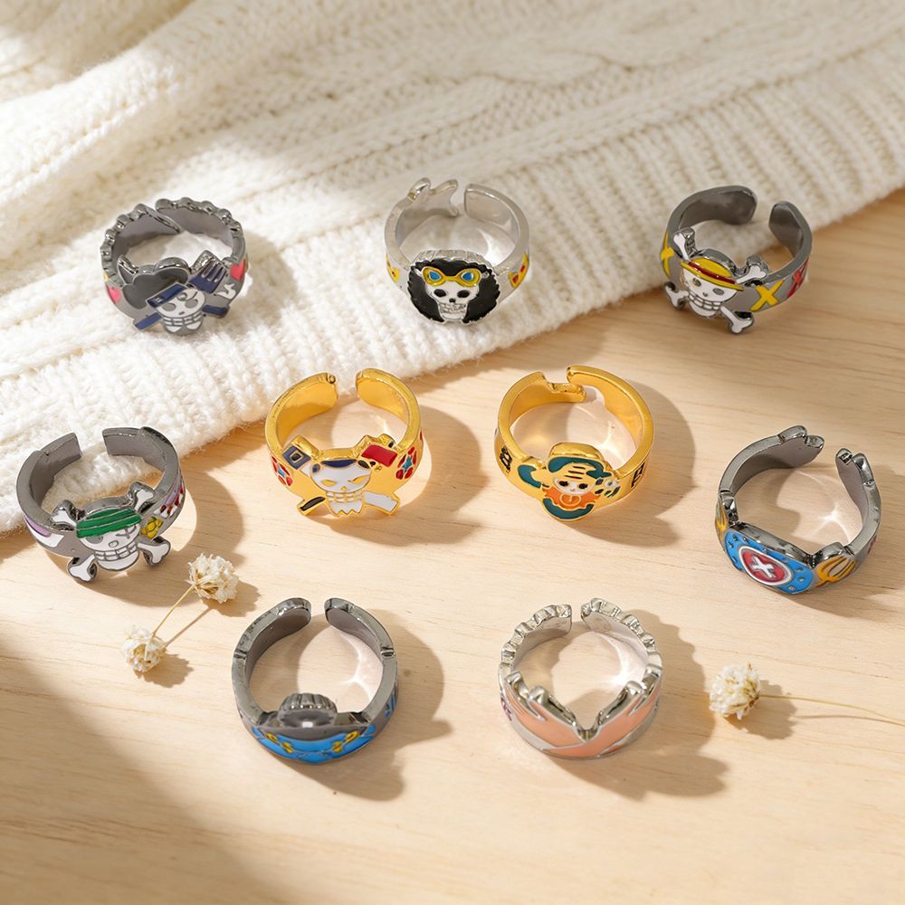 Cincin Anime One Piece Kreatif - Luffy Anime Merchandise ulasan dan harga