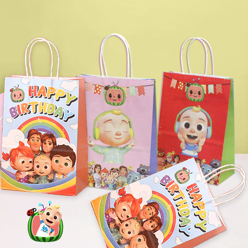 Set Tas Hadiah Pesta Cocomelon - Anime Merchandise Bag ulasan dan harga